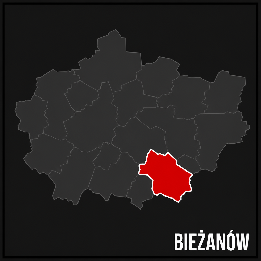 mapa Bieżanów