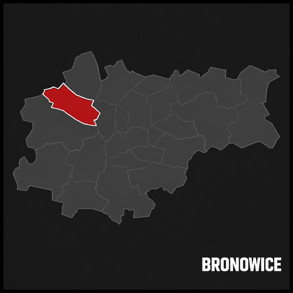 mapa Bronowice