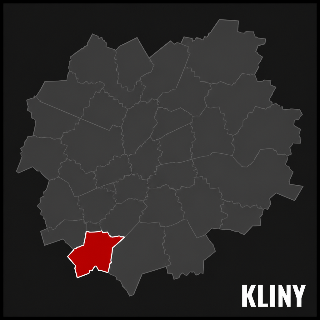 mapa Kliny
