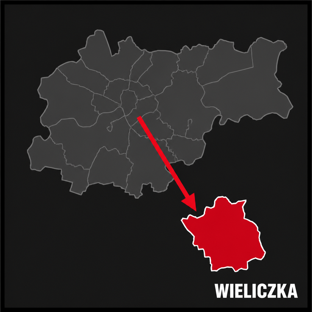 mapa Wieliczka